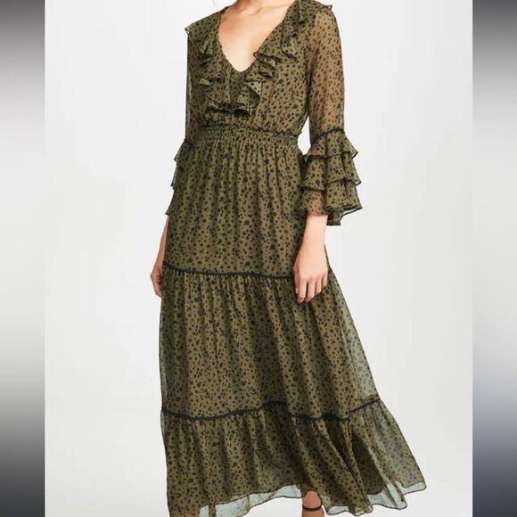 Misa Los Angeles Maristela Chiffon Maxi Dress S - Picture 9 of 9